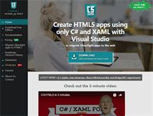 Tablet Screenshot of cshtml5.com